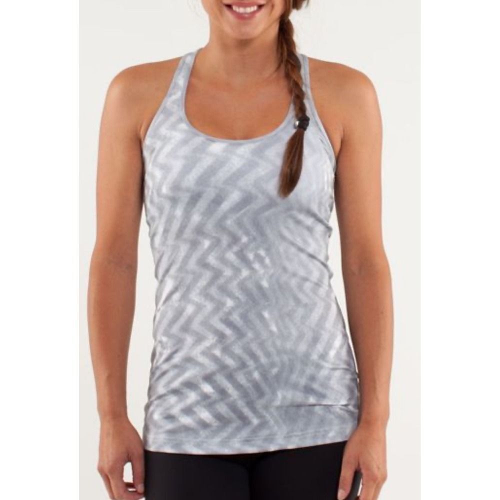 Lululemon Tank Top Racerback ll Athletic Workout Washed Frost XS
